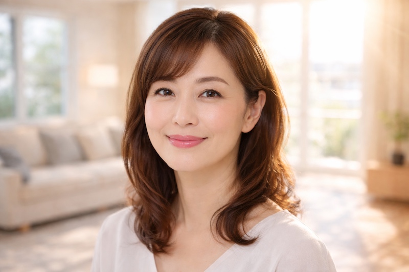 目元が綺麗な女性